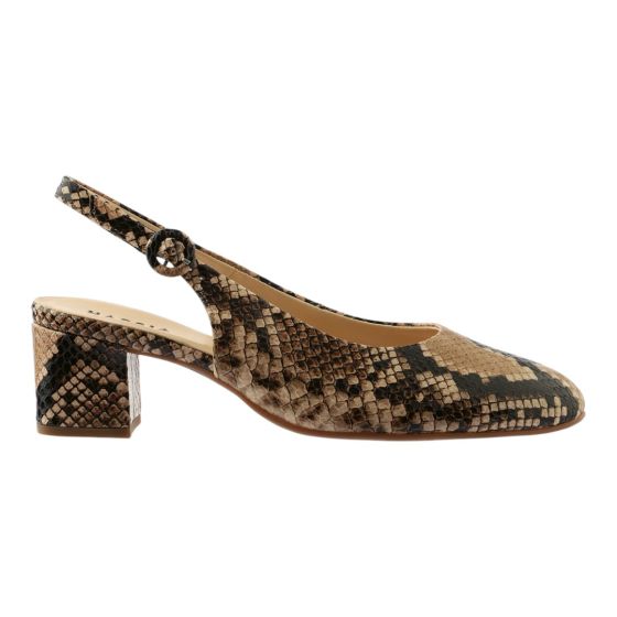 Hassia Slingback Camel Snake Ravenna H