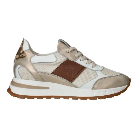 Piedi Nudi Sneakers Goud Leopard Helen