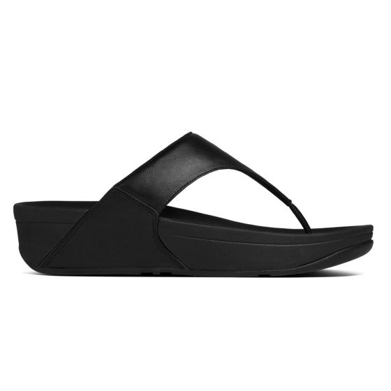 Fitlflop Lulu Leather Toepost Black