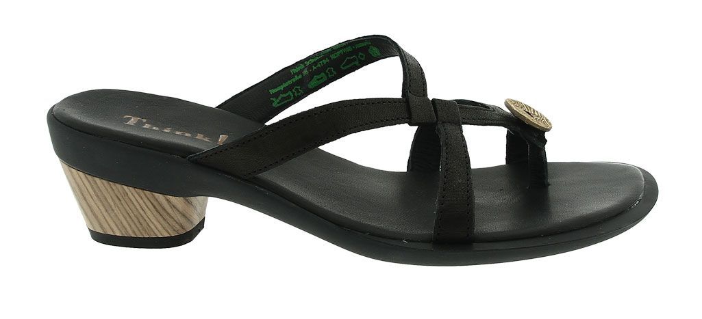 Think Slipper Zaza Zwart 000535 Dames en Herenschoenen online kopen