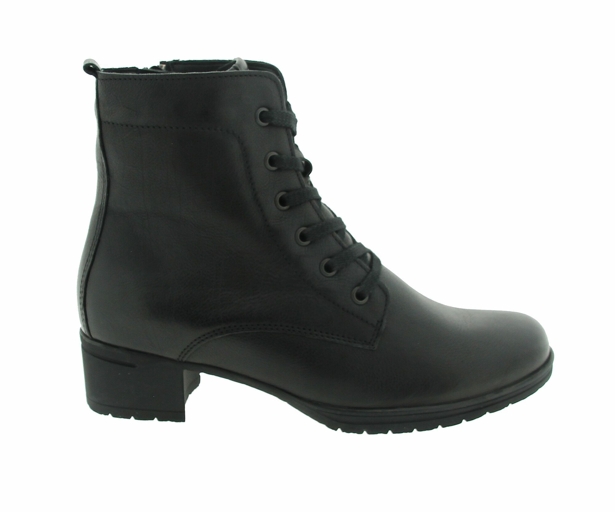 Zwarte veterboots van Hartjes Van der Vlies schoenen