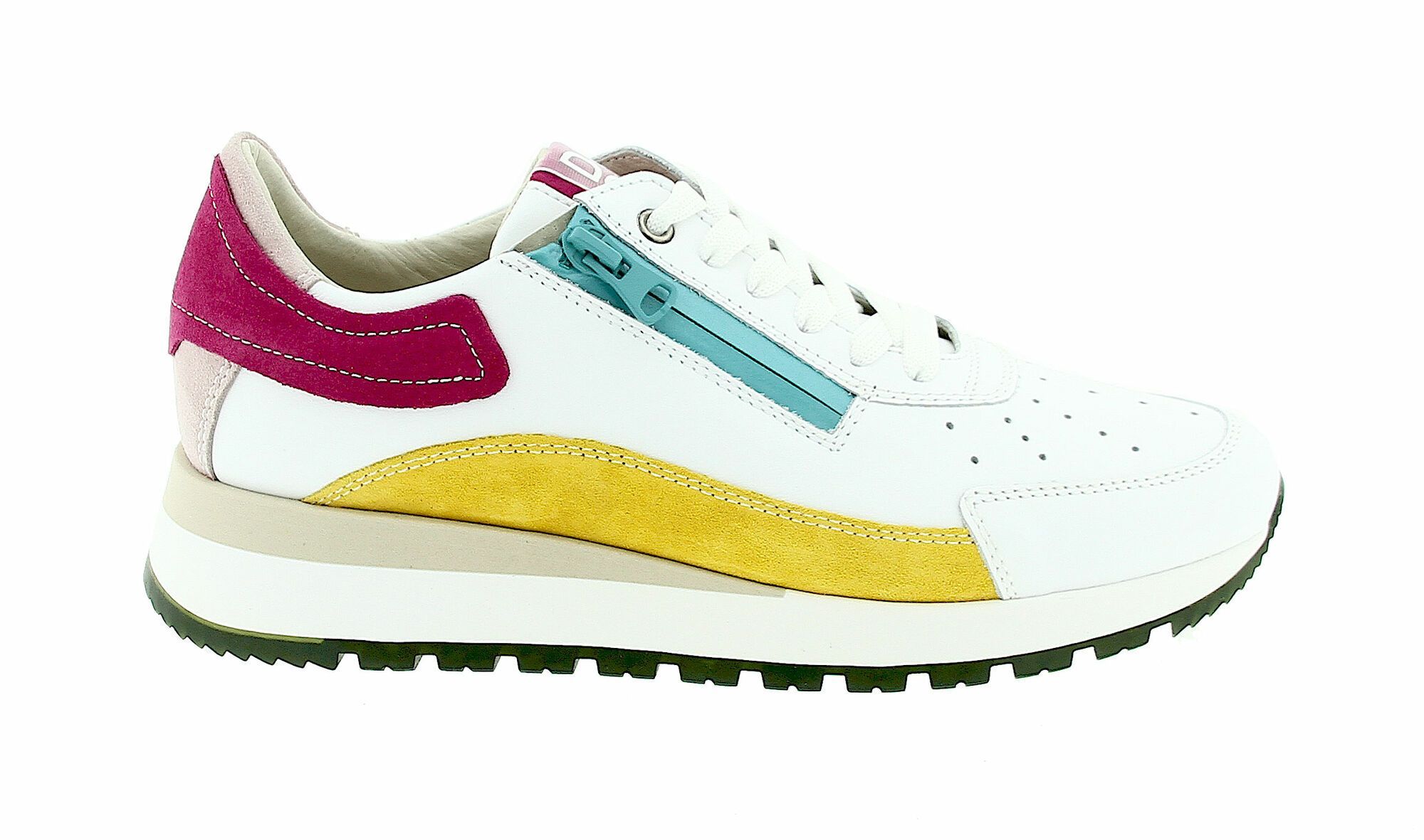 DL Sport Sneaker White & Silver main image 1