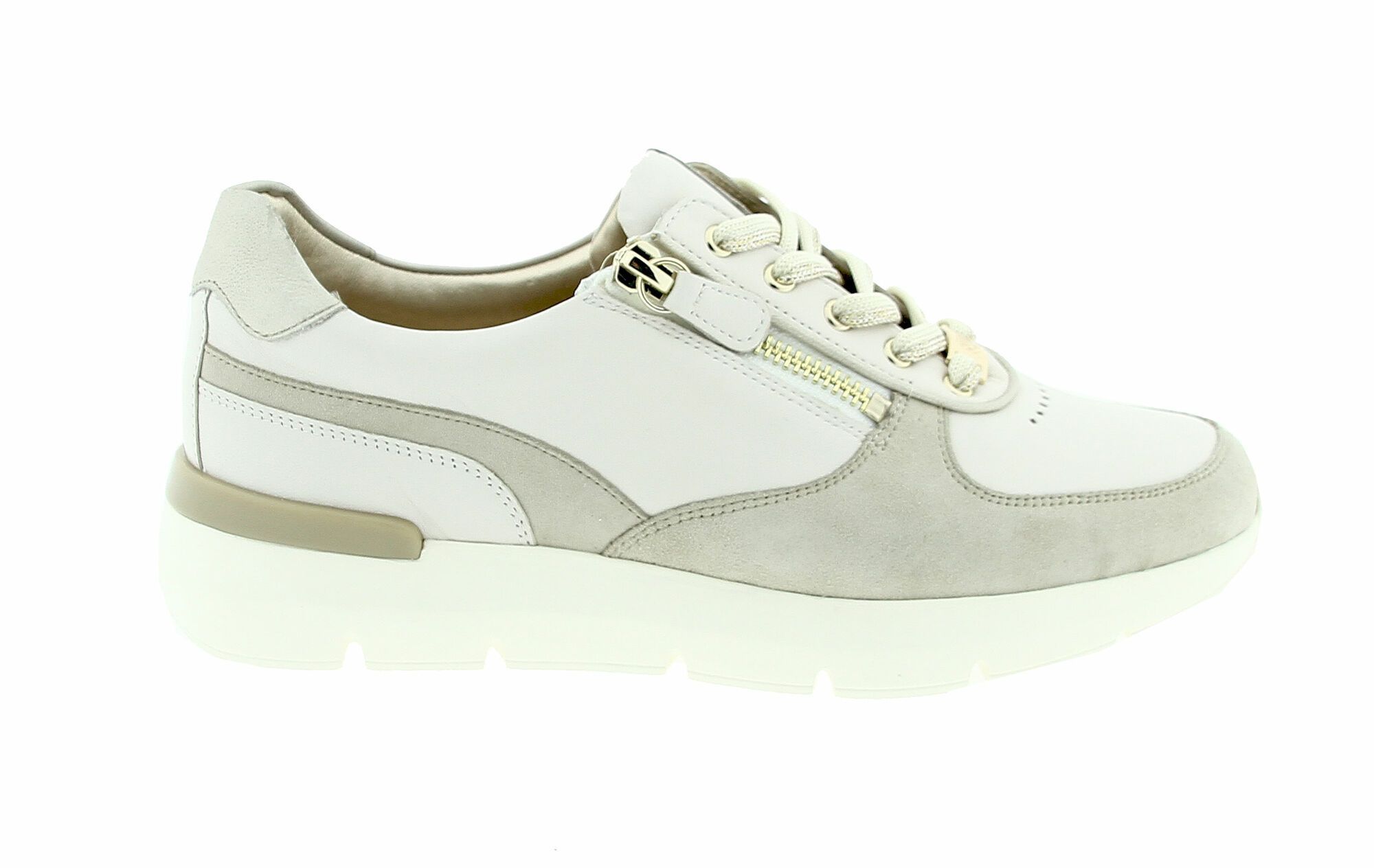 Hassia Sneaker Offwhite Zand Bordeaux 301314 H Dames en