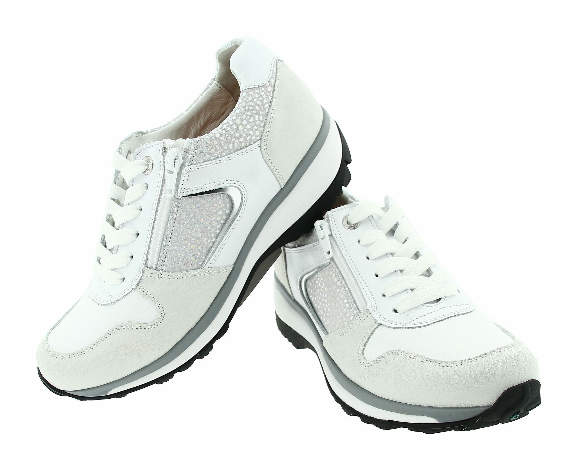 y꙳★* Xsensible Stretchalker Wit/Grijs/Zilver Jersey GX | Dames en