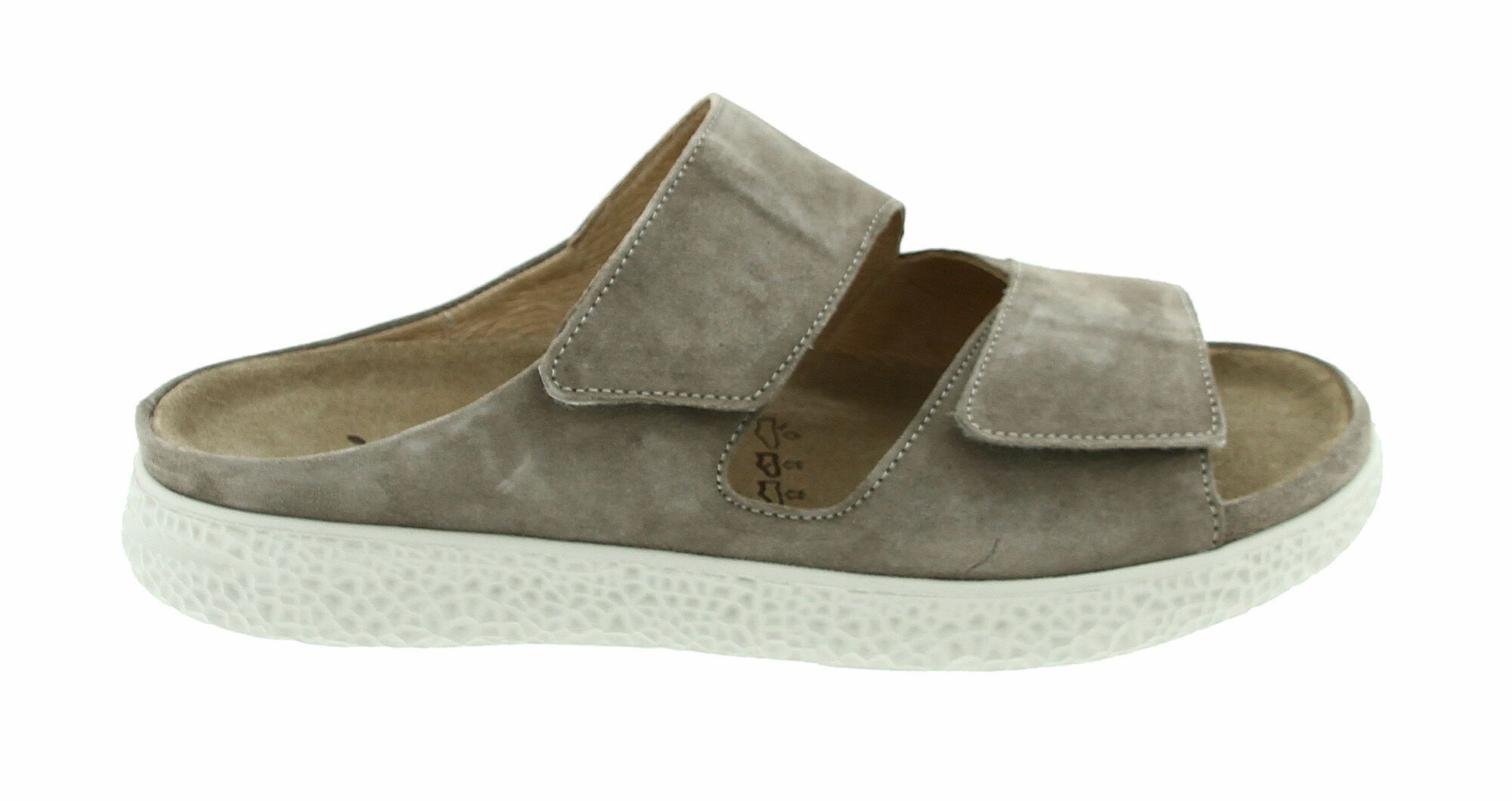 Hartjes slippers Schlamm Groove Naturel Van der Vlies
