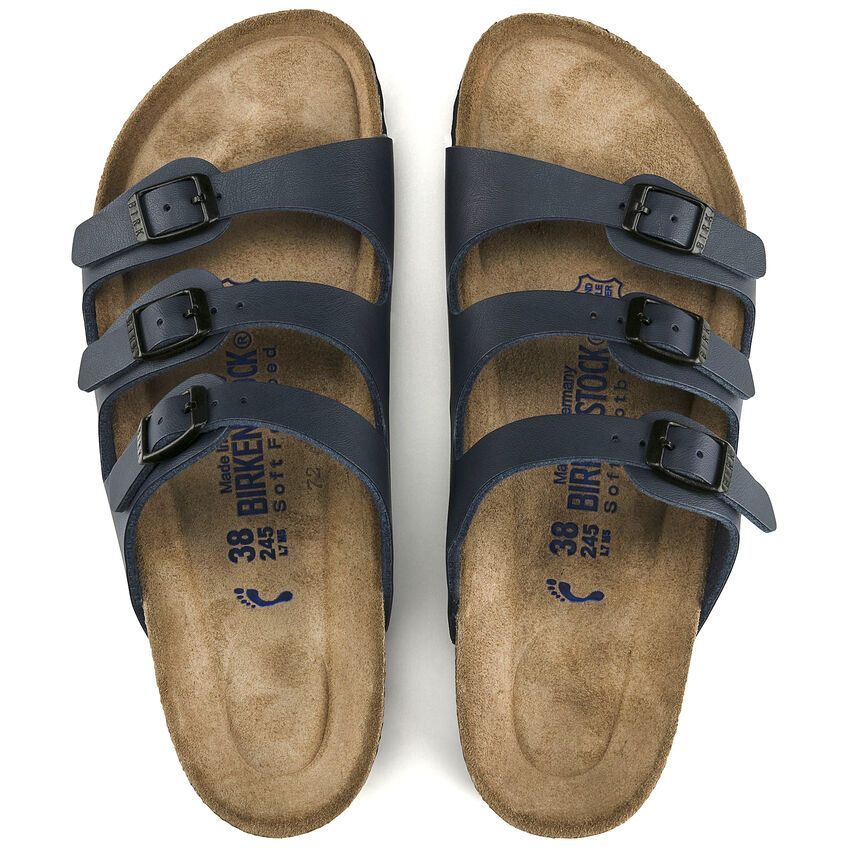 Birkenstock Slipper Florida Blauw 554713 Dames en Herenschoenen online kopen