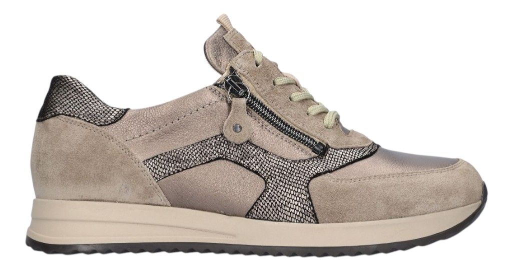 Waldlaufer Taupe Sneaker H-Vicky Dames en Herenschoenen online kopen