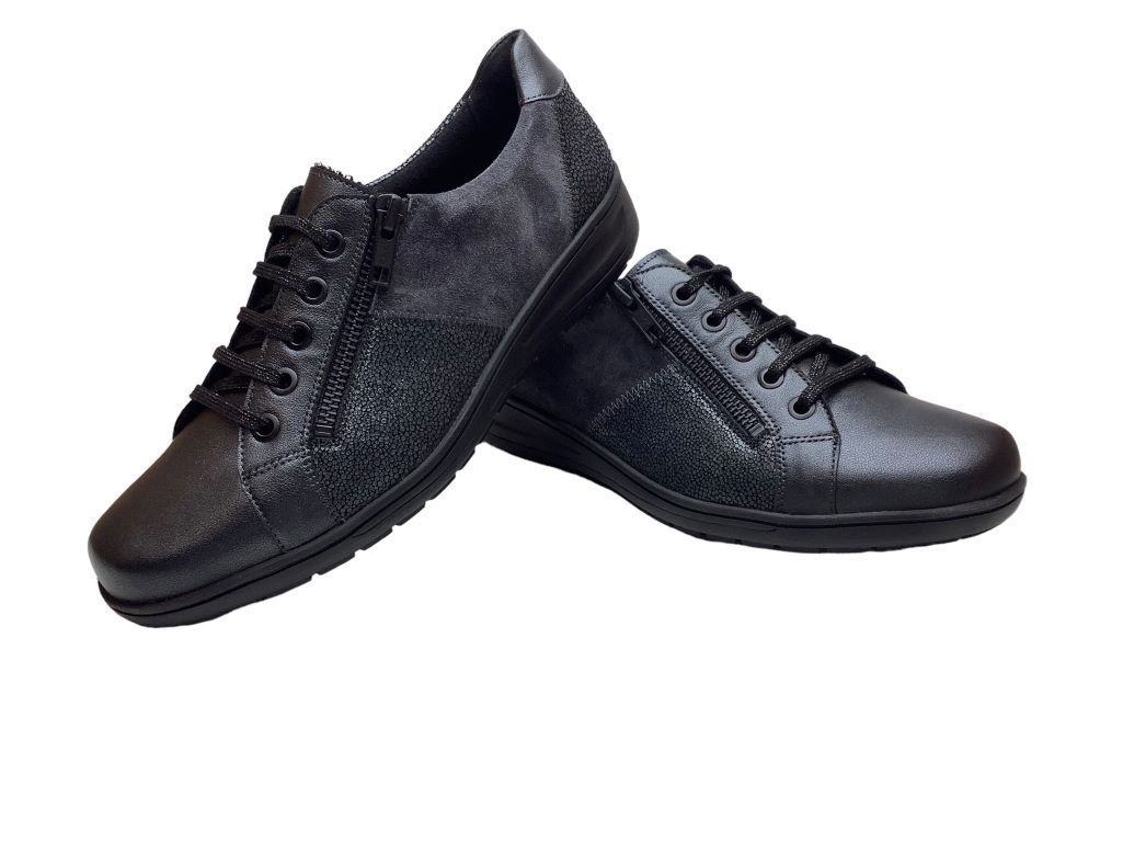 Gilde sneaker veters plat breed 120 cm zwart | schoenveters