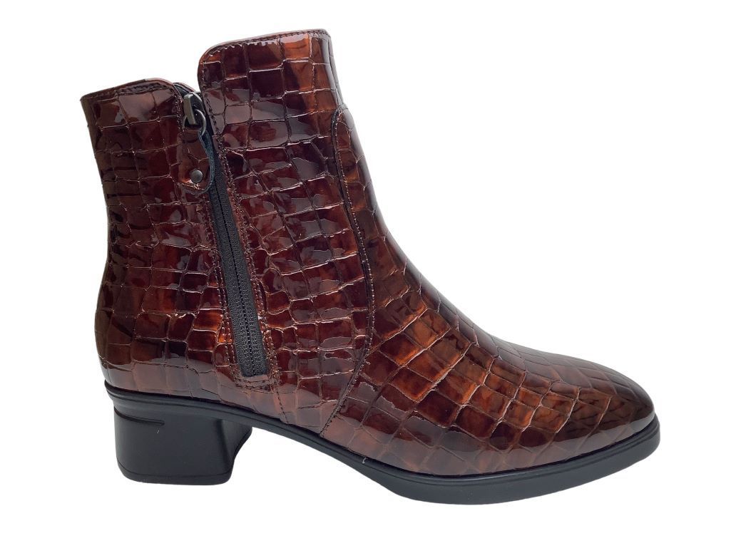 Hartjes Enkellaars Blues Boot Koper Lak 172.1902 G Dames en Herenschoenen online kopen