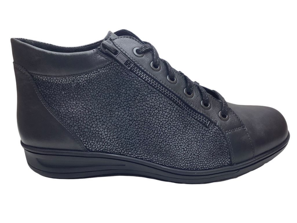 Solidus Antraciet Veterboot Kate 29007 K Dames en Herenschoenen online kopen
