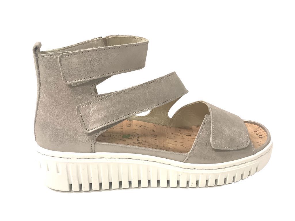 Grijze sandalen van Waldlaufer| Van der Vlies schoenen