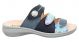 Think! Blauw Combi Slipper Camilla