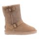 Warmbat Kangaroo Women Suede Boot Buckle Stone