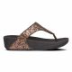 Fitlflop Lulu Glitter Toe-Thongs Chocolate Glitter