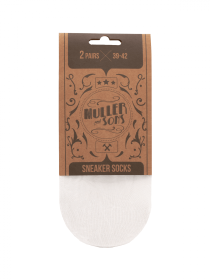 Muller&Sons Sneakers Socks 2-pak Wit
