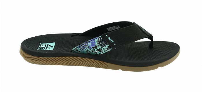 Reef Slipper Santa Ana Black Multi